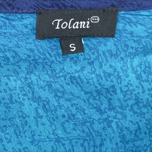 TOLANI 100% Silk Floral Kimono Top - Picture 7 of 8